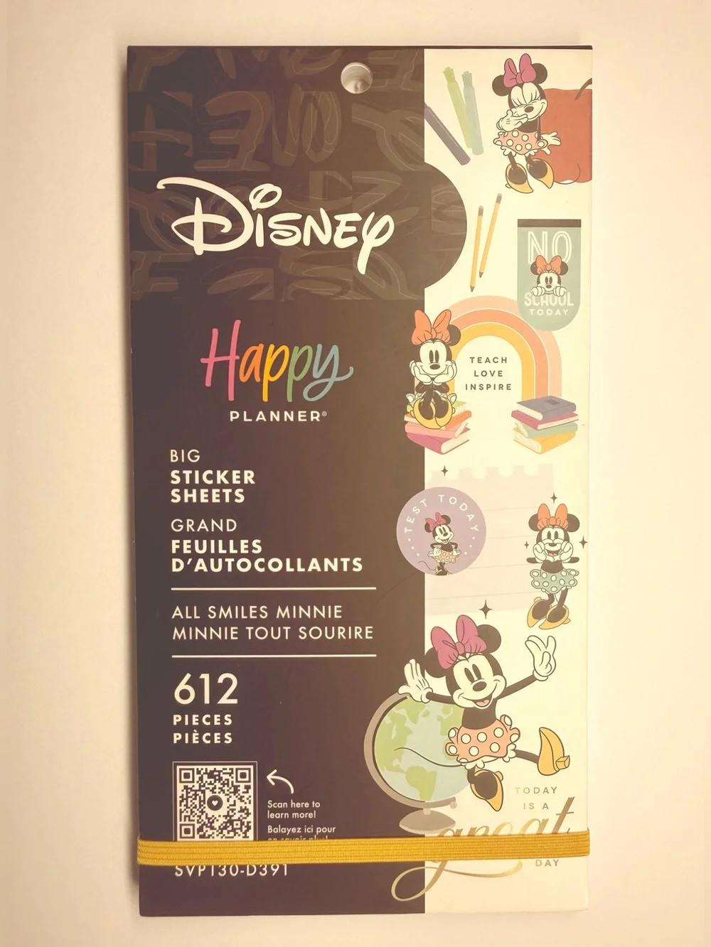 💐 Happy Planner Disney Filler Paper, Sticker, and Metal Disc Bundle